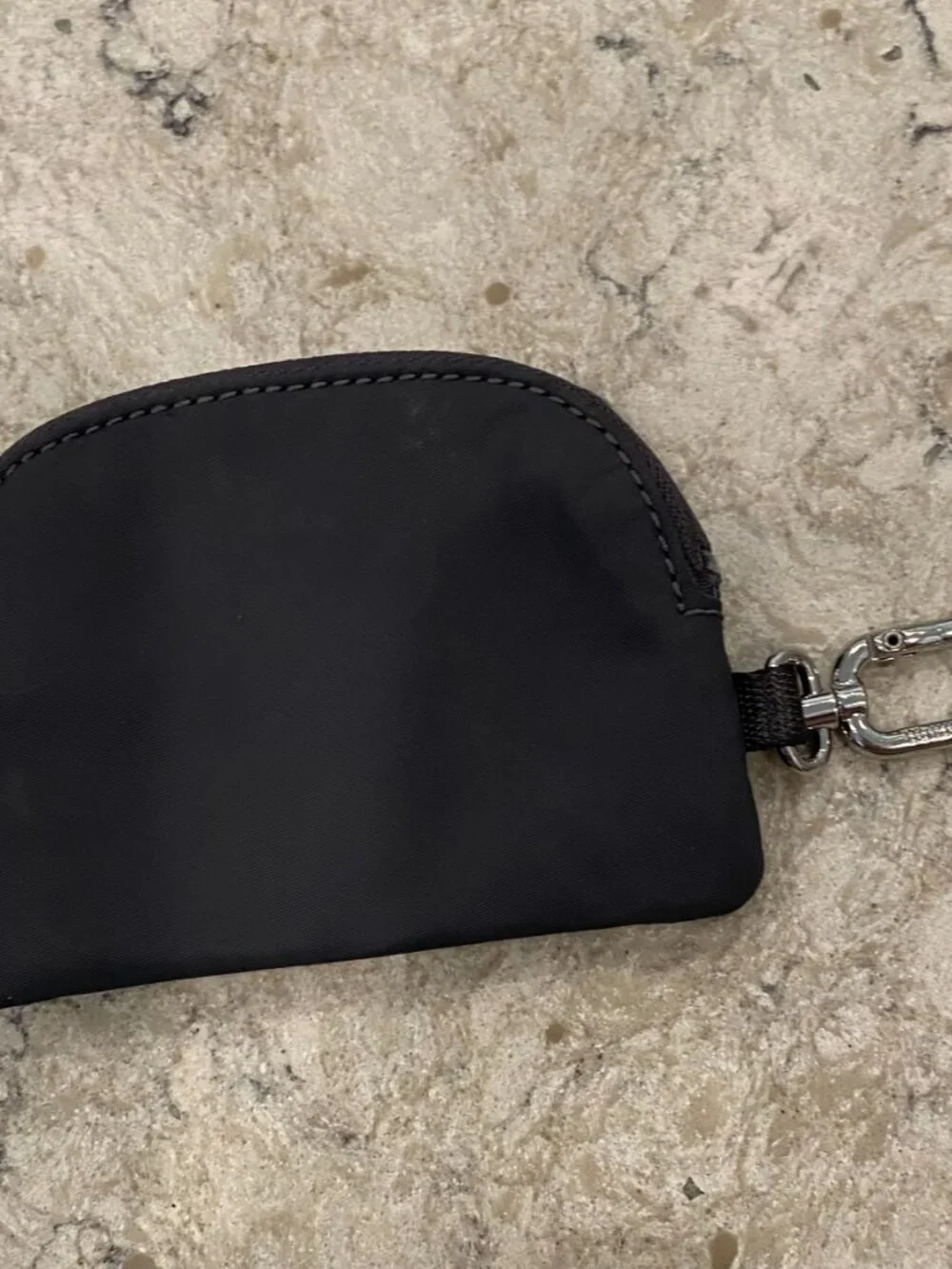 LULULEMON DARK GRAY COIN OR CARD POUCH.  EX COND